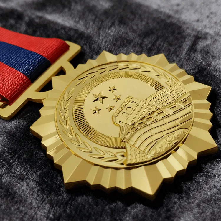 Gold Honor Medal with Great Wall Design