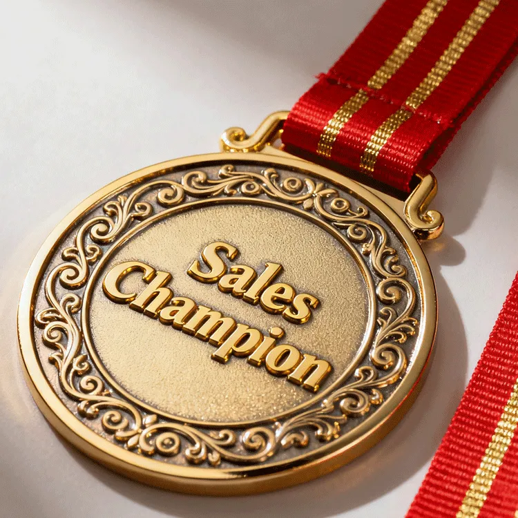 Casting zinc medal for Sales Champion