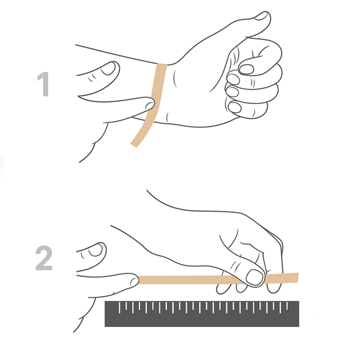 How to measure wrist circumference