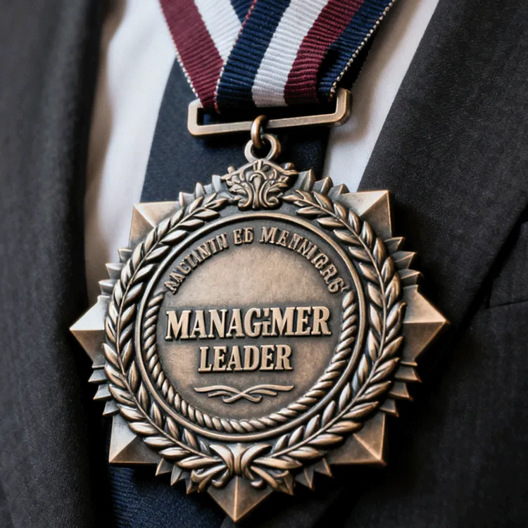 A ribbon medal for a Leader