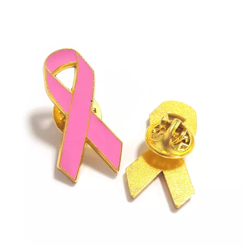 Pink Ribbon Breast Cancer Awareness Lapel Pin