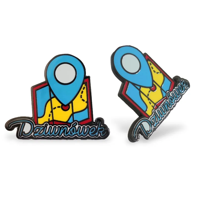 A Dziwnowek hotel pin crafted with premium hard enamel, giving it a smooth surface and bright colors.