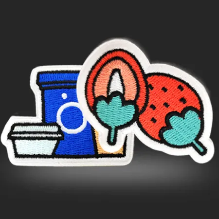 Custom woven labels and tags with detailed logo patterns for apparel and accessories