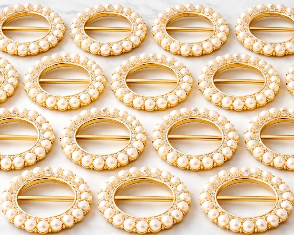 bulk production of crystal scarf clip