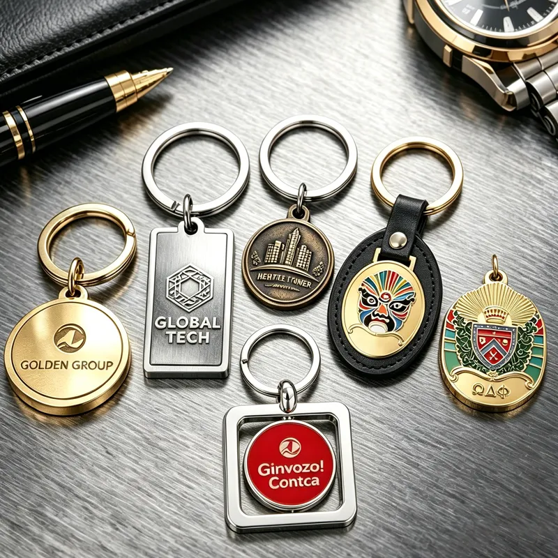 Metal enamel keychain