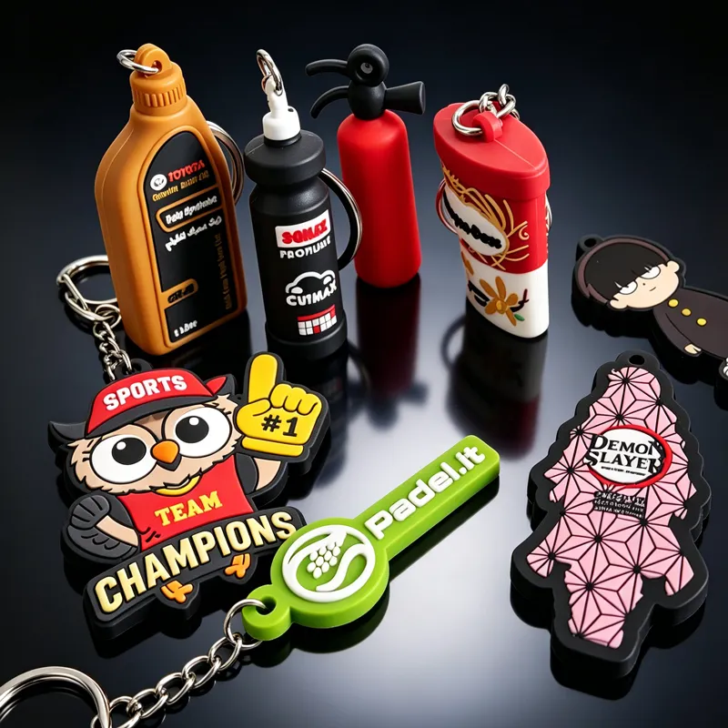 Soft PVC rubber keychain